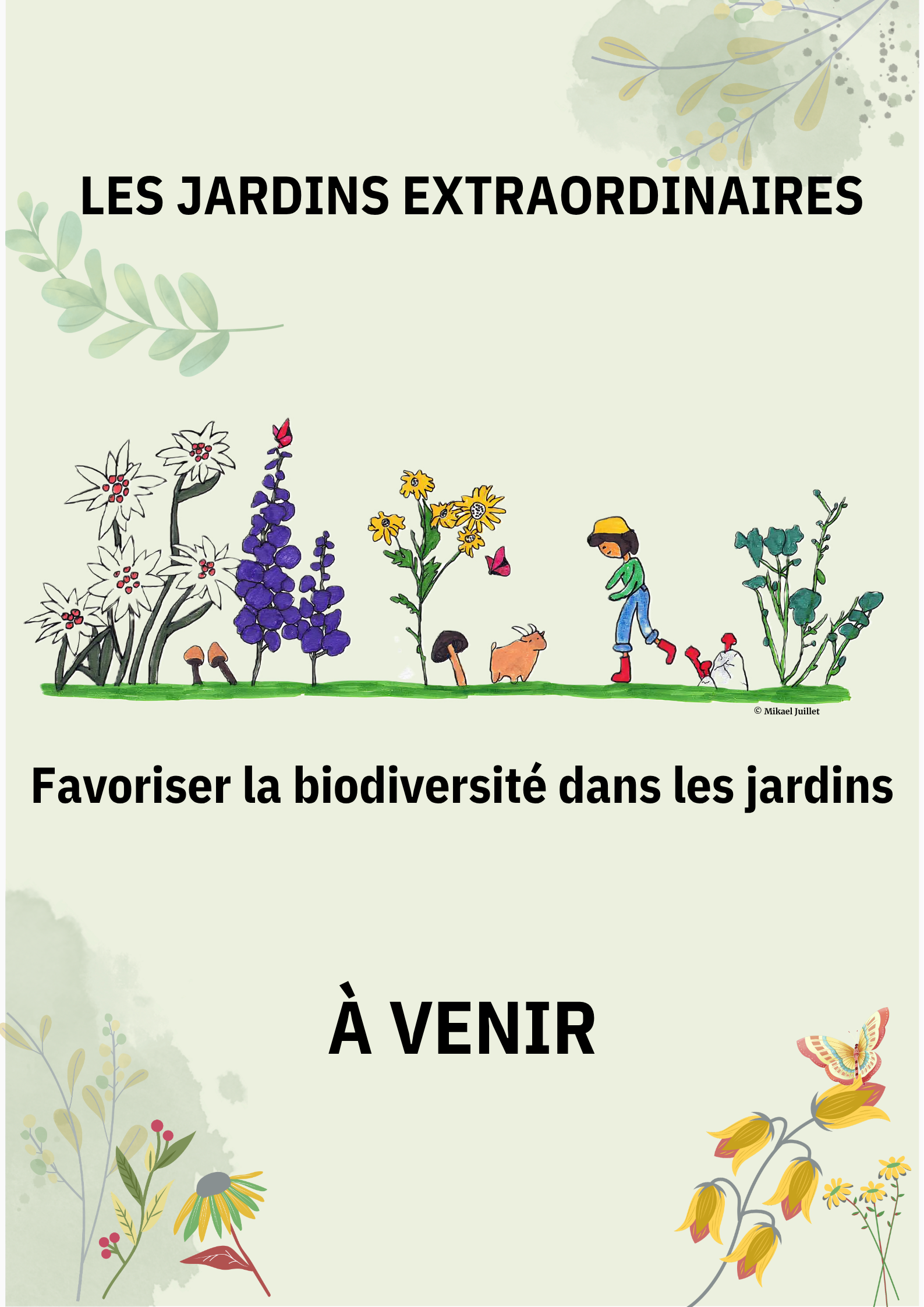 Affiche du jardin extraordinaire communes avenir.