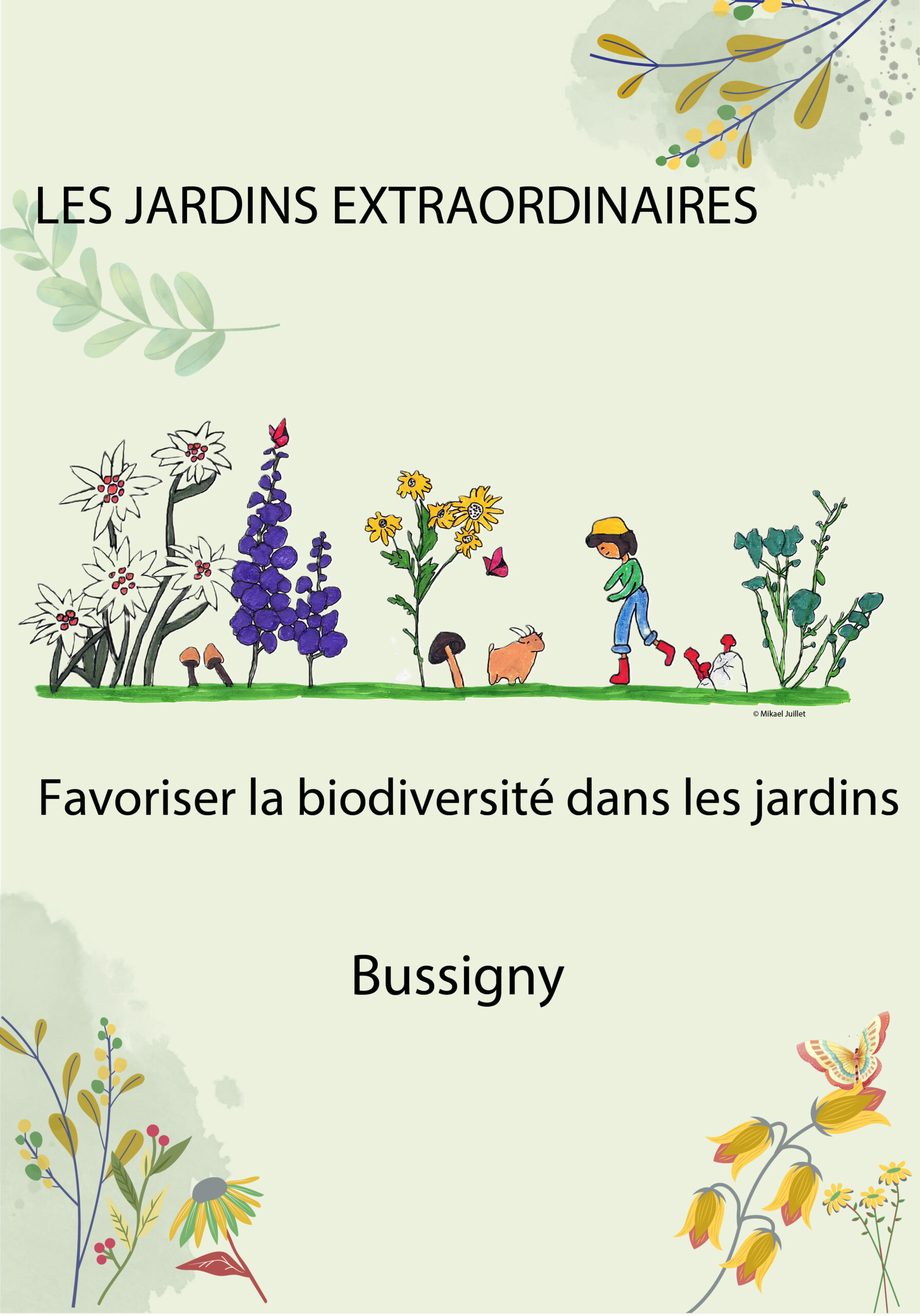 Affiche du jardin extraordinaire Bussigny.